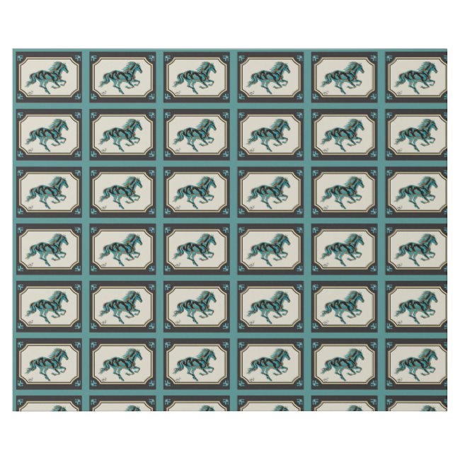 Horse Silhouette Cowboy Western Premium Gift Wrap Wrapping Paper