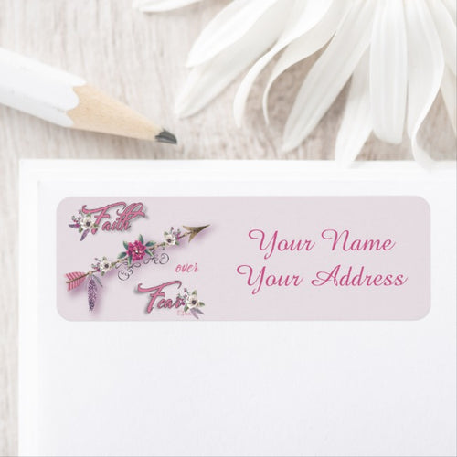 Faith Over Fear - Address Label