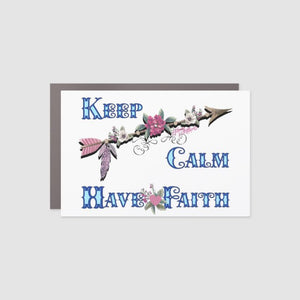 Keep Calm Have Faith - Car Magnet