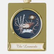 Load image into Gallery viewer, Bull Elk Silhouette - Banner Ornament