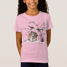 Load image into Gallery viewer, Bunny &amp; Snow Birds - Kid&#39;s T-Shirt