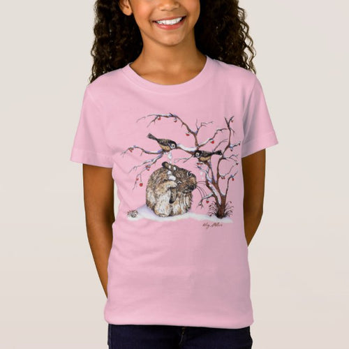 Bunny & Snow Birds - Kid's T-Shirt