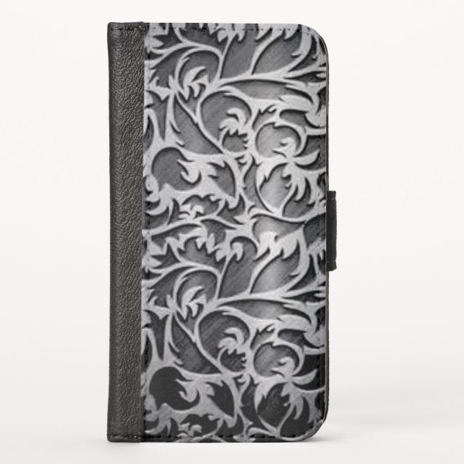 Silver Leaf - iPhone Wallet Case