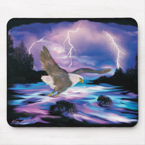 Majestic Eagle Soaring - Mouse Pad