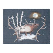 Load image into Gallery viewer, Bull Elk - Fleece Blanket