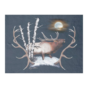 Bull Elk - Fleece Blanket