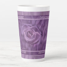 Load image into Gallery viewer, Purple Roses - Latte Mug