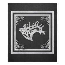 Load image into Gallery viewer, Bull Elk Silhouette - Fleece Blanket