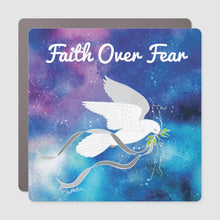 Load image into Gallery viewer, Faith Over Fear Car Magnet