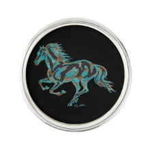 Load image into Gallery viewer, Turquoise Horse Silhouette - Lapel Pin