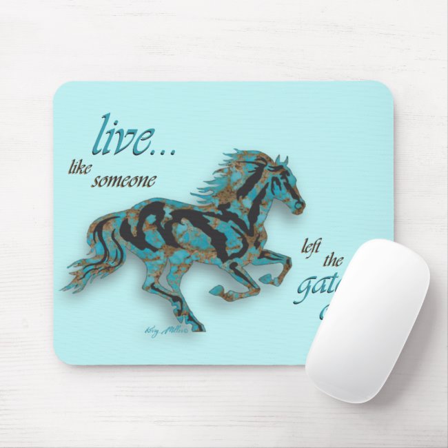 Horse Silhouette - Mouse Pad