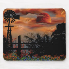 Load image into Gallery viewer, Windmill &amp; Moon - Mouse Pad