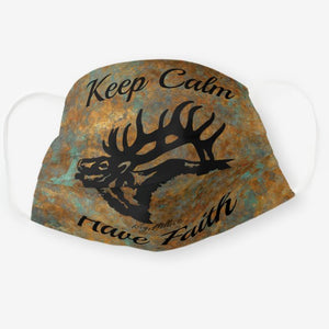 Bull Elk Silhouette - Cloth Face Mask