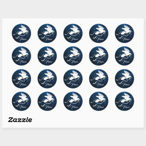 White Dove Classic - Round Sticker