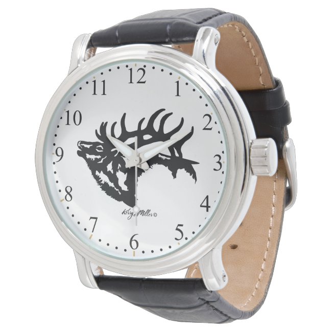 Bull Elk Silhouette - Watch