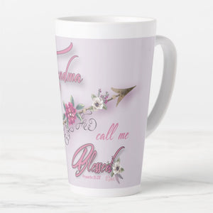 Grandma Call Me Blessed - Latte Mug