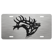 Load image into Gallery viewer, Bull Elk Silhouette - License Plate