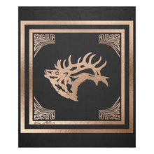 Load image into Gallery viewer, Bull Elk Silhouette - Fleece Blanket