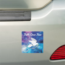 Load image into Gallery viewer, Faith Over Fear Car Magnet