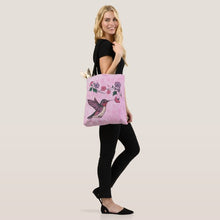 Load image into Gallery viewer, Hummingbird &amp; Flowers - Tote Bag