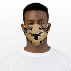 Longhorn Steer Silhouette - Cloth Face Mask