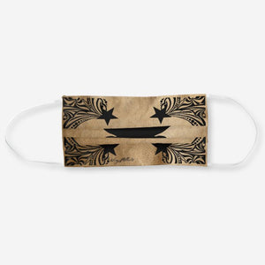 Longhorn Steer Silhouette - Cloth Face Mask