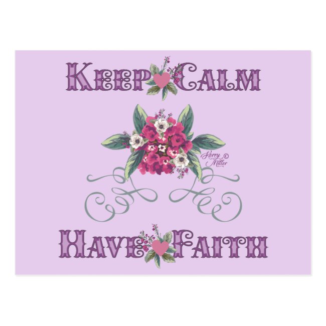 Keep Calm Have Faith - Postcard