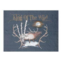 Load image into Gallery viewer, King Of The Wild~Bull Elk - Fleece Blanket