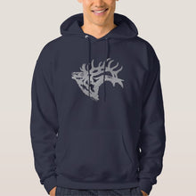 Load image into Gallery viewer, Bull Elk Silhouette - Hoodie Sweatshirt