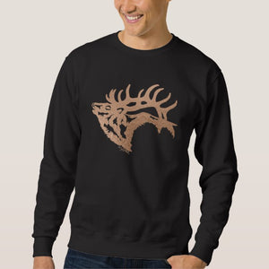 Bull Elk Silhouette - Sweatshirt