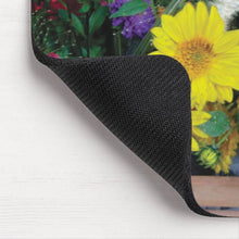 Load image into Gallery viewer, Raccoon Hiding in Flowers - Mouse Pad