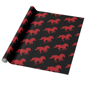 Horse Silhouette - Wrapping Paper