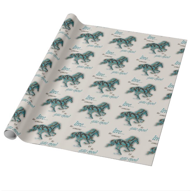 Horse Silhouette - Wrapping Paper