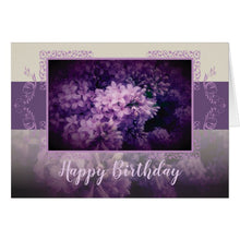 Load image into Gallery viewer, Lilac Flowers - Greeting Card