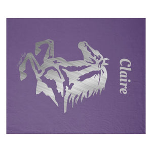 Horse Silhouette - Fleece Blanket