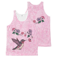 Load image into Gallery viewer, Hummingbird &amp; Flowers - All-Over-Print -  Women&#39;s Tank Top