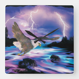 Bald Eagle - Square Wall Clock