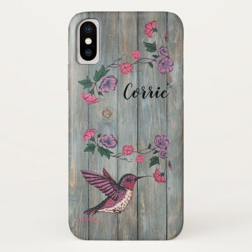 Hummingbird & Flowers - Case-Mate iPhone Case