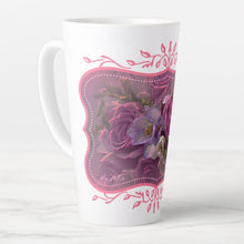 Load image into Gallery viewer, Pink And Purple Roses - Latte Mug