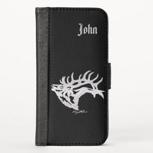 Load image into Gallery viewer, Bull Elk Silhouette - iPhone Wallet Case