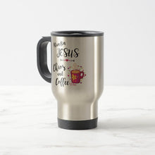 Load image into Gallery viewer, I Run On Jesus, Chaos and Coffee - Travel Mug