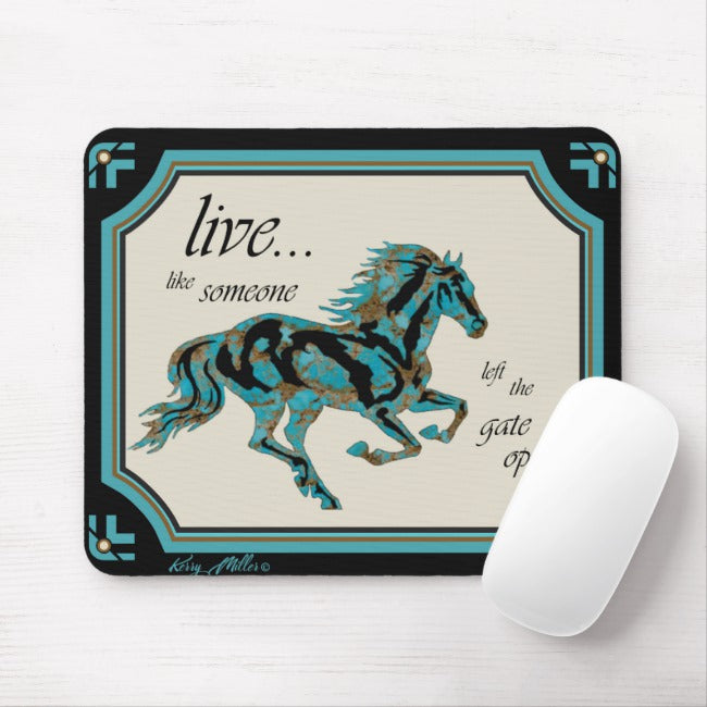 Horse Silhouette - Mouse Pad