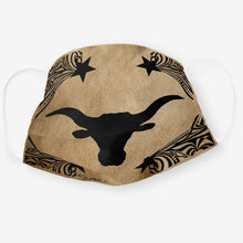 Load image into Gallery viewer, Longhorn Steer Silhouette - Cloth Face Mask