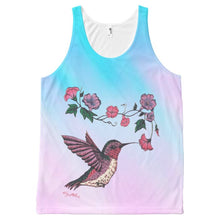 Load image into Gallery viewer, Hummingbird &amp; Flowers - All-Over-Print - Women&#39;s Tank Top