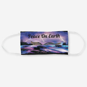 Peace On Earth & Bald Eagle - Cloth Face Mask