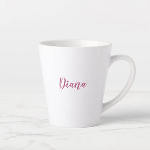 Pink Rose - Latte Mug