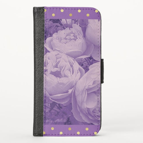 Light Purple Roses - iPhone Wallet Case