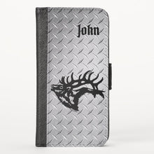 Load image into Gallery viewer, Bull Elk Silhouette - iPhone Wallet Case