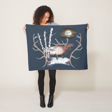 Load image into Gallery viewer, Bull Elk - Fleece Blanket