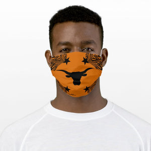 Longhorn Steer Silhouette - Cloth Face Mask